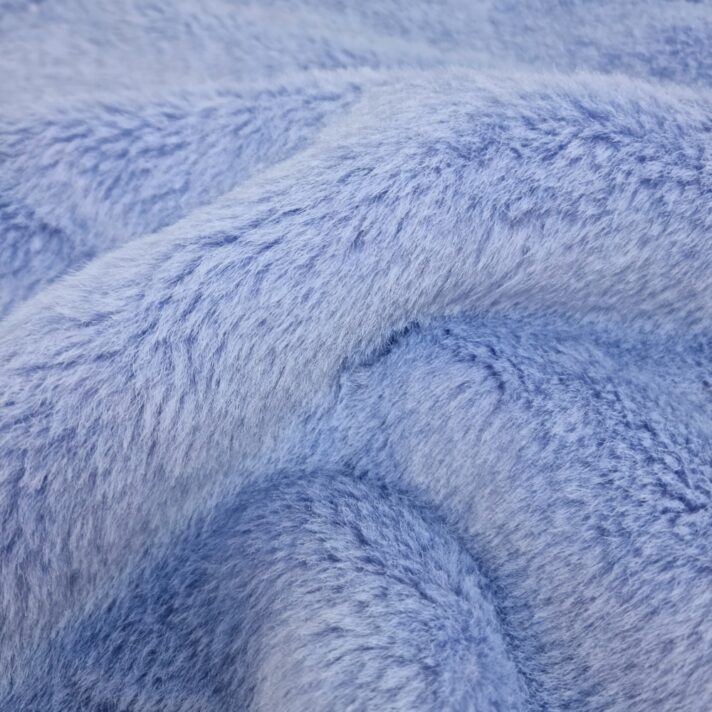 Blue Short Pile Faux Fur