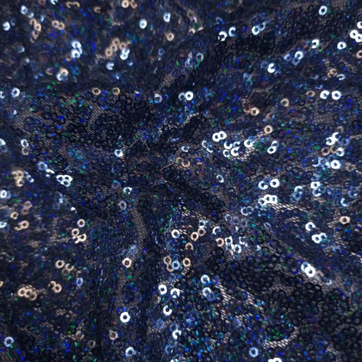 Hologram blue sequin