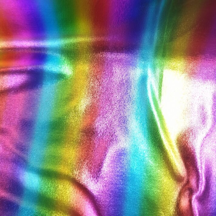 Rainbow Foil Spandex