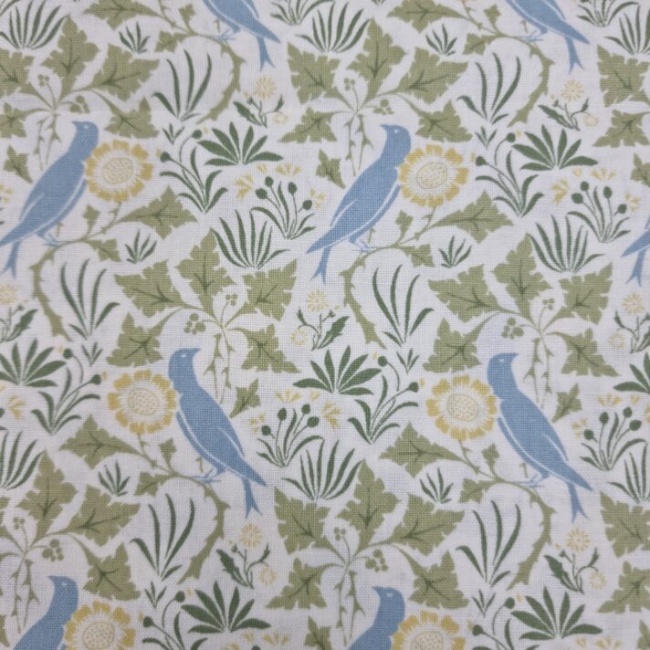 Voysey – Birds in Nature Cotton