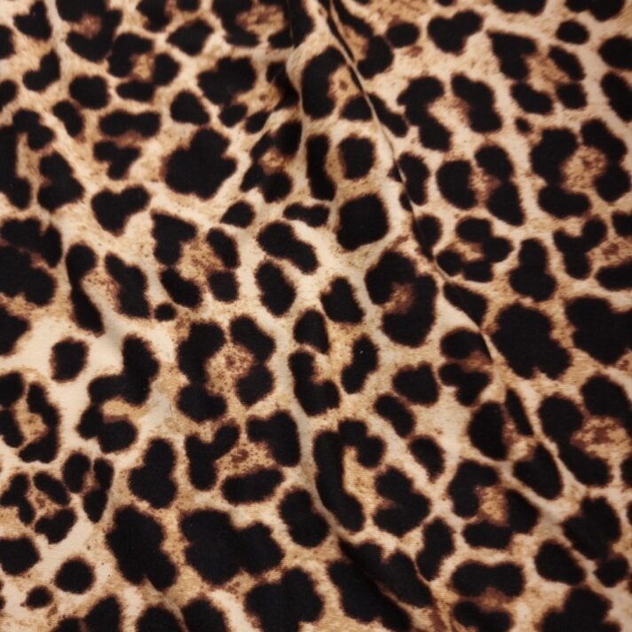 Animal Print Brushed Poly Jersey