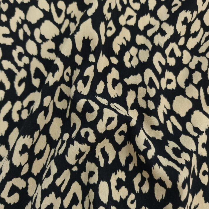 Leopard Print Crepe De Chine