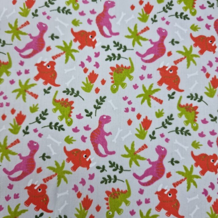 Small Dinosaur Polycotton Print