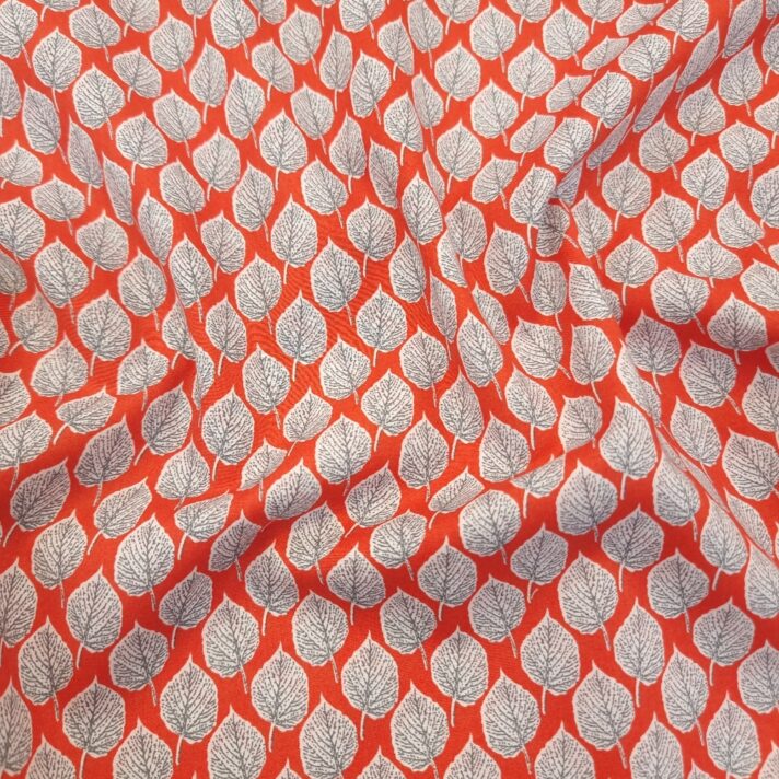 Leaf Print Cotton Lawn