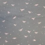 Dinosaurs, white on grey