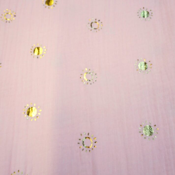 Printed Cotton Double Gauze Sunshine Gold