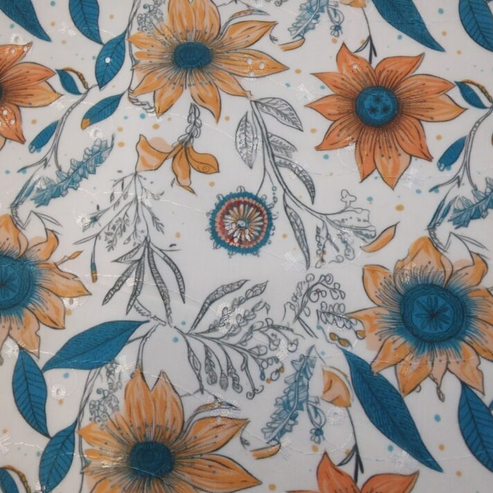 Printed Polycotton Broderie Anglais