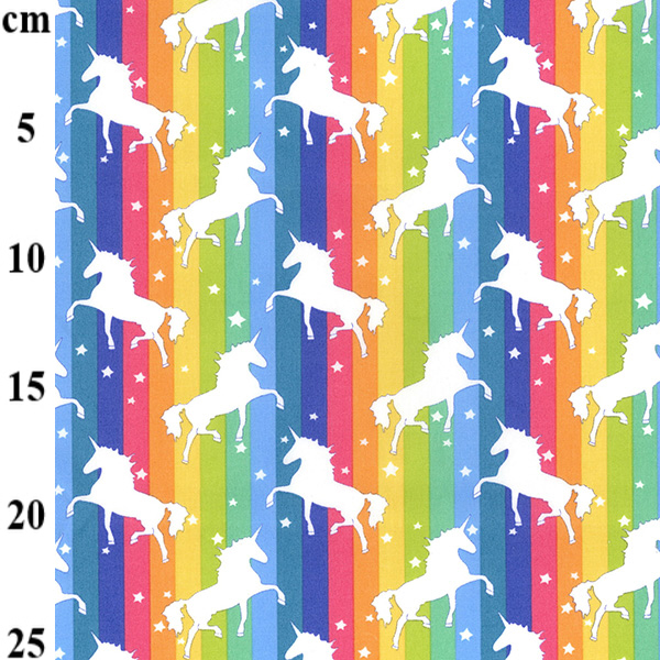 Rainbow Unicorn Cotton Poplin