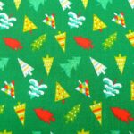 CHRISTMAS TREES ON GREEN