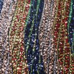 EMB SEQUIN MULTI ON BLACK VELVET