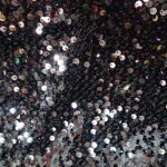 EMB BLACK SEQUIN ON BLACK VELVET