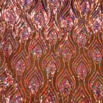 PINK/GOLD ON BLACK POWER NET 122CMS