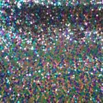 PURPLE/GREEN ON BLACK TULLE 137CMS