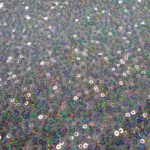 HOLOGRAM ON WHITE POLY JERSEY 135CMS