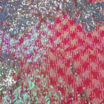 FLIP REVERSE HOLOGRAM CERISE ON IVORY TULLE 137 CMS