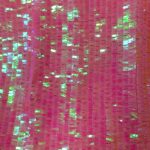 PINK HOLOGRAM FRINGE ON PINK TULLE 147CMS