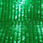 EMERALD FRINGE ON EMERALD TULLE 135CMS