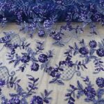 NAVY ON NAYY TULLE 127CMS