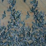 JADE GREEN ON TEAL GREEEN TULLE 147CMS