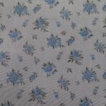 BLUE FLOWERS ON WHITE