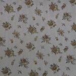 BROWN FLOWERS ON IVORY