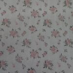 PINK FLOWERS ON OFF WHITE