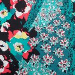 MULTI FLOWER PATCHWORK ON BLACK