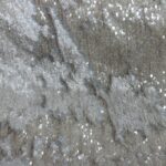 BROWN FLIP SEQUIN ON GREY POLY JERSEY 130CMS