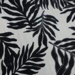 BLACK CREAM TEXTURED FLORAL