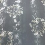 DARK GREEN AND BLACK FLORAL