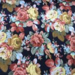 MIXED ROSES ON BLACK