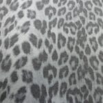 GREY LEOPARD TEXTURED HEAVY JERSEY