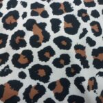 LEOPARD PRINT ON TEXTURED LIGHT BEIGE