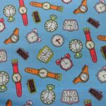 MULTI COLOURED ON BLUE BACKGROUND