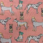 MULTI COLOURED ON PEACH BACKGROUND