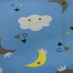 HAPPY AS A CLOUD ON PALE GREY BACKGROUND