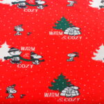 SNOOPY AND WOODSTOCK AT CHRISTMAS ON RED