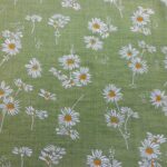 WHITE DAISIES ON GREEN BACKGROUND