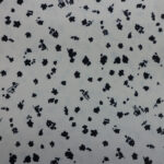 ABSTRACT WITH BLACK FLORAL ON CREAM BACKGROUND