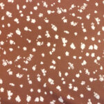 ABSTRACT CREAM FLORAL ON CHOCOLATE BACKGROUND