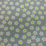 DAISIES ON GREY/GREEN BACKGROUND