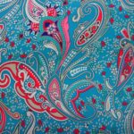 MULTI COLOURED ON TURQUOISE BACKGROUND