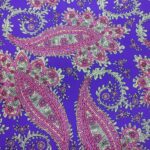 PINK/CREAM ON ROYAL BLUE BACKGROUND