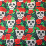LARGE SUGAR SKULLS ON BROWN BACKGROUND